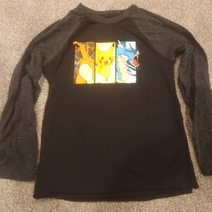 Kids Pokemon Graphic Black Shirt